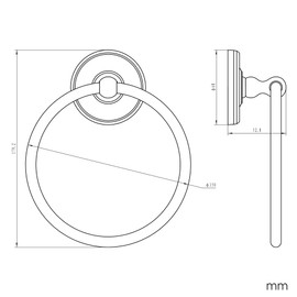 Design House 558460 San Martin Transitional Towel Ring for Bathroom Brushed Nickel