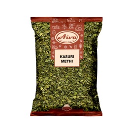 Aiva Dried Fenugreek Leaves (Kasuri Methi) (3.5 oz) – Indian Origin, Premium Herb for Cooking and Seasoning