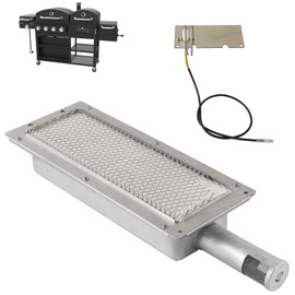 DcYourHome Infrared Searing Burner for Smoke Hollow PS9900 DG1100S PS8500 7000CGS, Ceramic Burner Replacement for Smoke Hollow Grill and Smoker, Stainless Steel Burner for 8500 Smoke Grill Accessories