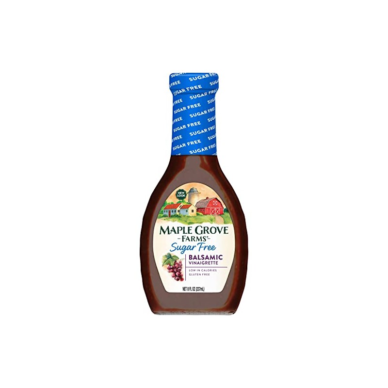 Maple Grove Farms Sugar Free Salad Dressing, Balsamic Vinaigrette, 8