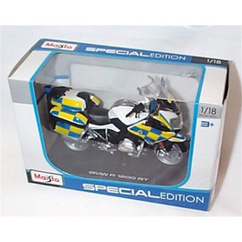 Maisto B.M.W R1200 RT police emergency service bike 1:18 scale diecast model