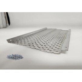 LEAF4GO 5" Gutter Guards Leaf Filter - Domestic Aluminum Gutter Guard - Contractor Grade Rain Gutter Cover - Made in The USA (28 Feet, Mill Finish)