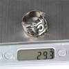 PAURO Men's Stainless Steel Engraved Character TCB Silver Ring Size
