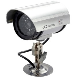 本物に迫る実在感で防犯対策の役に立つ! スマイルキッズ 防犯LED点滅ダミーカメラ ADC-209