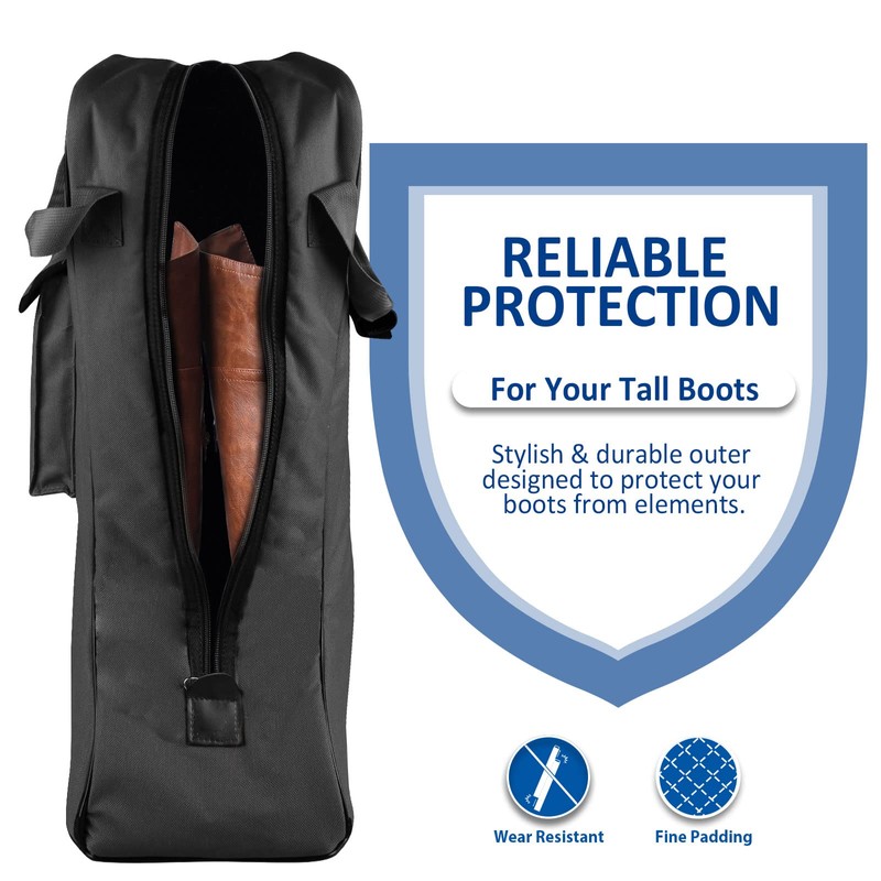 Harrison Howard Tall Boot Carry Bag Protect Rider Boots for