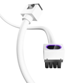 AsiaHorse Hydrus-8PIN GPU PSU Extension Cable ARGB Light, Copper Wire Power Extension Cable Integrated Minimalist Design, 2000W Power (Whole Set), PC Power Cord for GPU Cable Management & DIY