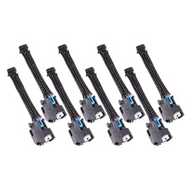 ICT Billet Adaptador de arnés de cables compatible con Mini Delphi Multec 2 arnés a USCAR EV6 inyector de combustible OEM herramientas, conector, cerradura, sellos y terminales WAINJ32