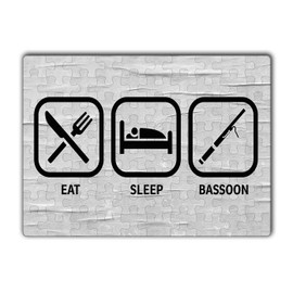 Makoroni - EAT Sleep Bassoon - Jigsaw Puzzle 80 pcs, DesJ60