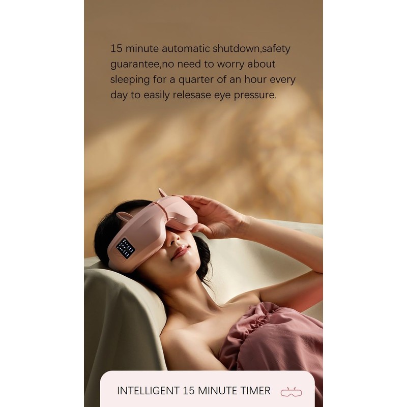 TLINNA Eye Massager with Airbag Kneading,Constant Temperature Hot Compress, Multi-Frequency