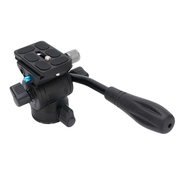 Asixxsix Tripod Fluid Head, 360° Panorama Aluminum Alloy Video Tripod