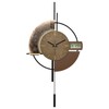 FIXNEO Large Wall Clocks Decorative with Temperature Display℃, Silent Unique