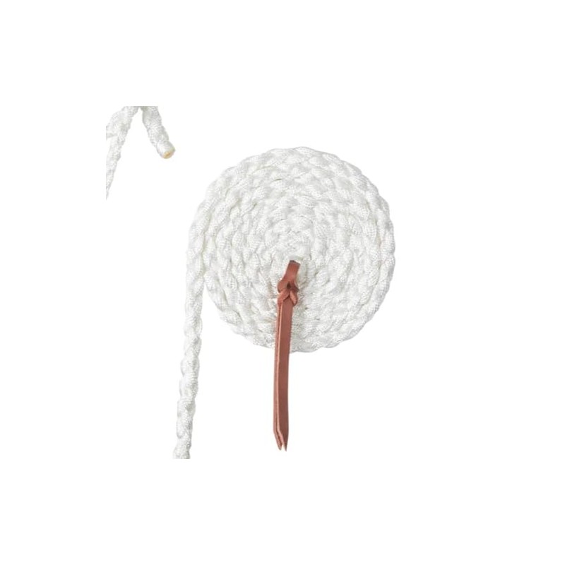 Weaver Leather White Braided Rope Halter with Lead