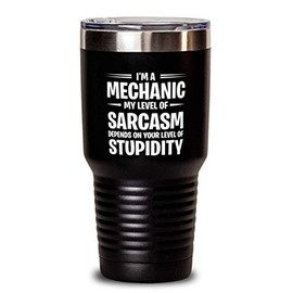 Funny Birthday Unique Gifts for Mechanics, Unique Sarcasm Gifts from Coworkers, Thoughtful Gifts for Men and Women, Christmas Travel Mug