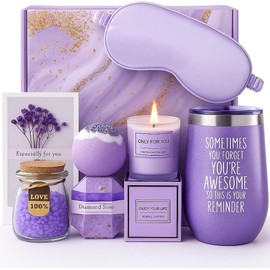 BIG SUN Set de Regalo Relajante para Spa, Paquete de cuidado personal para mujeres,Gifts for Mom Wife Girlfriend Daughter Friend Teacher Women Gifts (Prpura)