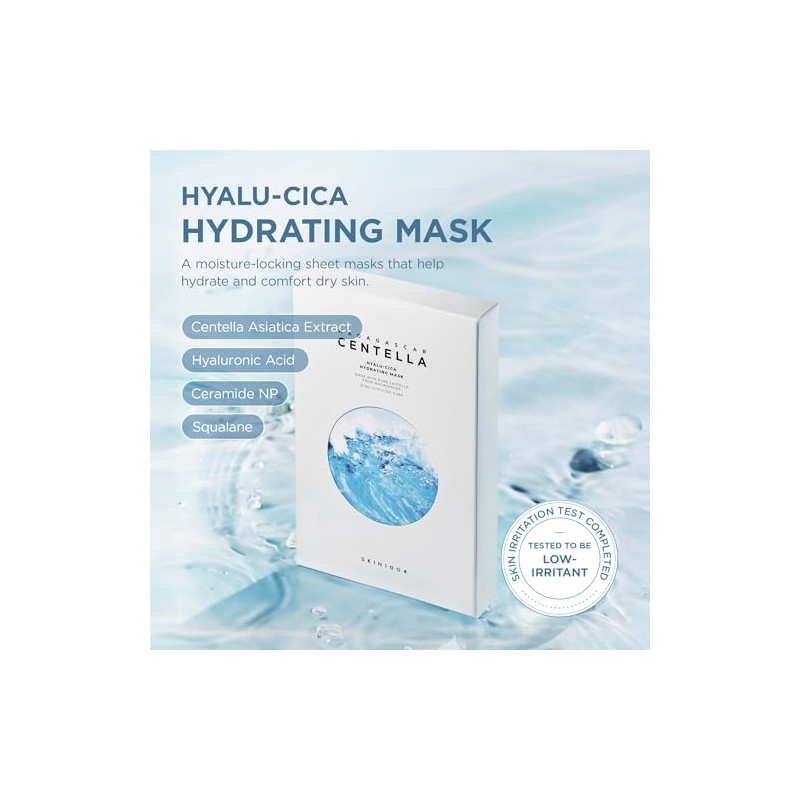 SKIN1004 Madagascar Centella Hyalu-Cica Hydrating Mask 23ml x 5ea