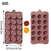 OMDBAGD 2 Pack Valentine's Day Silicone Molds Chocolate Candy Mold