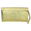 Girly HandBags Genuine Italian Suede Leather Envelope Clutch Bag Envelope