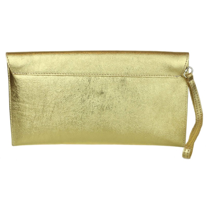 Girly HandBags Genuine Italian Suede Leather Envelope Clutch Bag Envelope