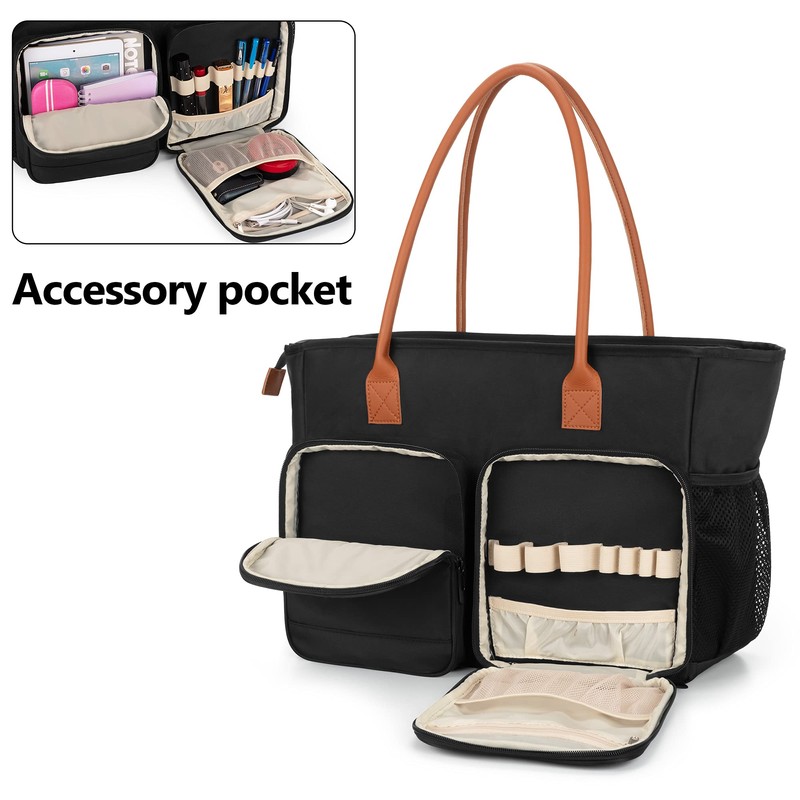 CURMIO Teacher Bag, Portable Briefcases with Padded Laptop Compartment, Teacher