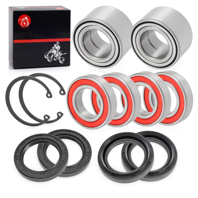 Front & Rear Wheel Bearing Seal + CIRCLIP Kit For