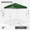 EAGLE PEAK 8x8 Pop Up Canopy Tent Instant Outdoor Canopy