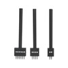 3Pcs Leather Perforated Tool Black Tooth Durable Quick Easy DIY