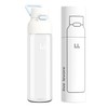 Levore 26oz Clear Water Bottle, Leak Proof One-Hand Open Flip