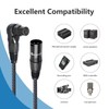 Devinal Right Angle XLR Cable, Adjustable-Angle Female XLR to Straight