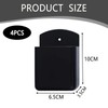 4 Pcs Wall Remote Control Holder, Black Remote Control Holder