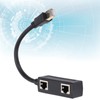 Ethernet Splitter Practical Stable Reliable Durable Black CAT8 Network Cable