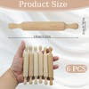 Mini Rolling Pins 6 Pack Wooden Rolling Pin (Small) for