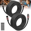 XLR Cables 25FT/8M 2 Packs, Premium Heavy Duty Balanced Microphone