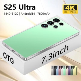 2025 Original Hot Design S25 ULTRA Smartphone New Arrival 16GB+1TB S25 ULTRA Global Version 5G Unlock Android Mobile Phonecolor: Green, plug: AU, ram: 12g, storage capacity: 512 GB