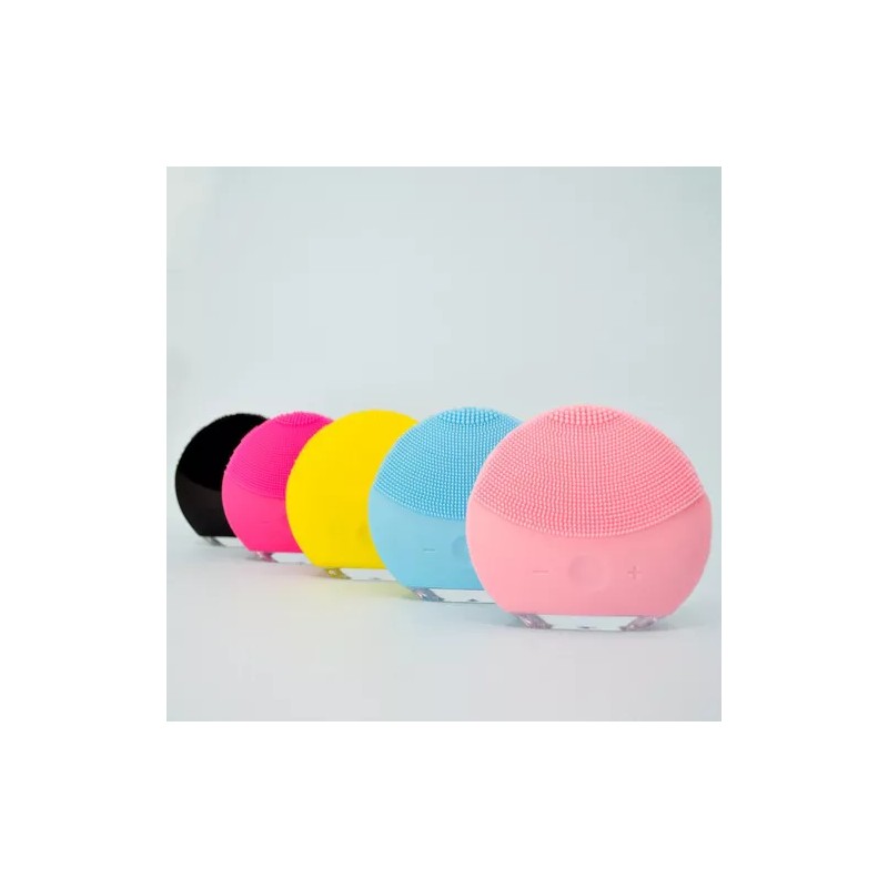 Cepillo Facial Electrico Recargable Usb Limpiador Exfoliante Color Rosa