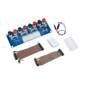 LZKIC PowerCraft Pro Bundle XH-M229 ATX Power Supply Breakout Adapter Module, Jumper Wires, Breadboards & Test Cables DIY Electronics Kit for Arduino, Benchtop, Desktop PC Projects