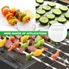 Barbecue Skewers Kebab Skewers Stainless Steel 20 Pieces 30 cm