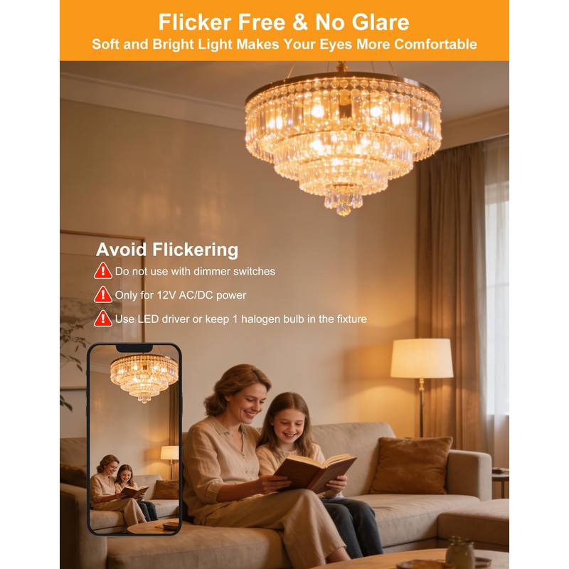 BAOMING G4 LED Bulb 12V 10 Pack 2700K Warm White