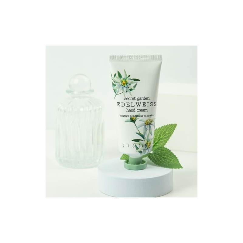 Jigott Secret Garden Moisture Hand Cream 100ml/3.38fl.oz (Edelweiss)
