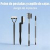 Juego de 4 Piezas Separador de Pestañas,Enchinador de Pestañas,Doble Punta