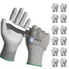 Schwer 12 Pairs ANSI A5 Cut Resistant Work Gloves, Cut