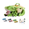Perfeclan Verwandelbares Dinosaurierspielzeug, Kinder-Spielfahrzeug, lustiges tragbares Feinmotorik-Dinosaurier-Verschluckungsfahrzeug für Kinder im