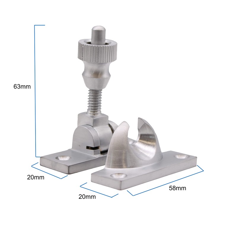 Sash Window Fastener Brighton Pattern for Sliding Windows Satin Chrome