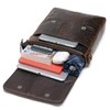 NIUCUNZH Leather Flap Messenger Bag for Men Small Crossbody Shoulder