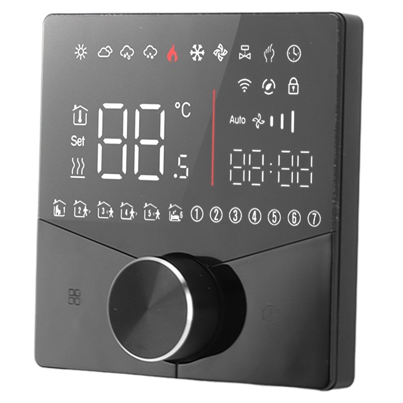 Smart Digital Thermostat LCD Color Display Precise Control Intelligent Temperature