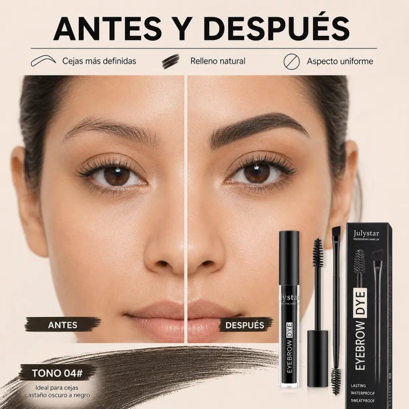 Gel Fijador Cejas Larga Duración Tinte Para Ceja Impermeable