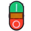 APBB-22/25N Double Push Button Switch with LED Light, NO+NC Button