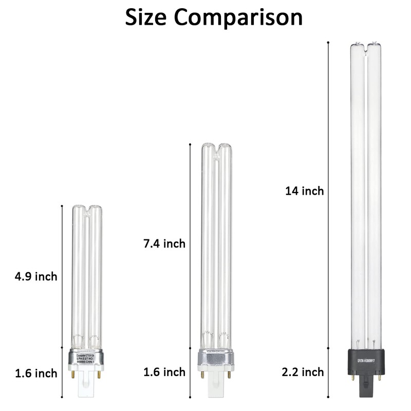COOSPIDER 18 Watts HVAC Duct UVC Replacement Bulb UV Light