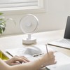 Desk Fan Strong Airflow Stepless Speed Quiet Portable Cooling Table