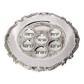 Round Silver Plated Seder Plate