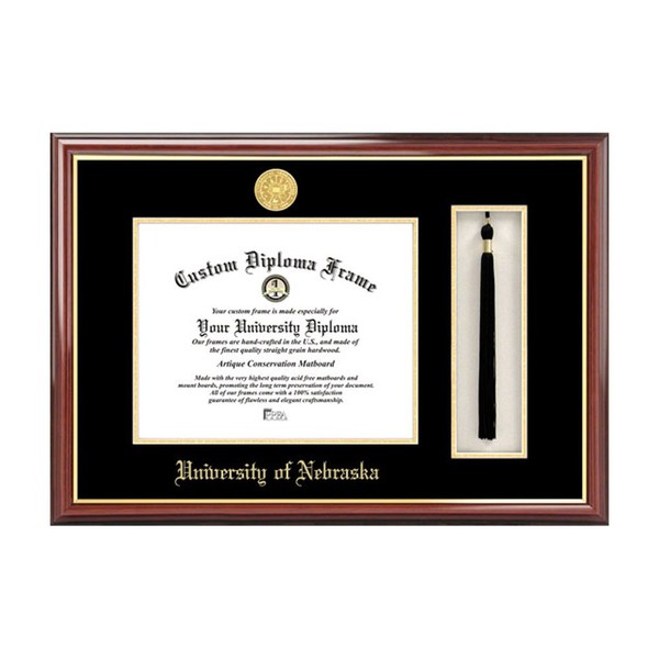 Campus Images University of Nebraska Tassel Box and Diploma Frame